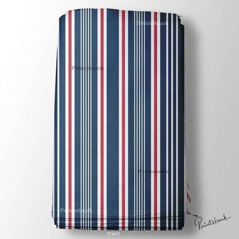 Stripes Printed Fabric For Dresses cloths