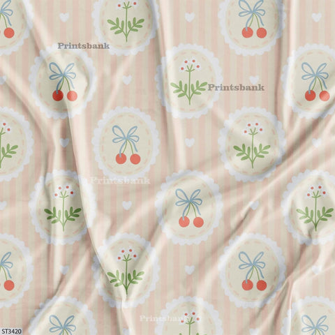 Stripes Printed Fabric For Dresses cloths