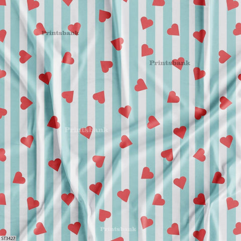 Stripes Printed Fabric For Dresses cloths