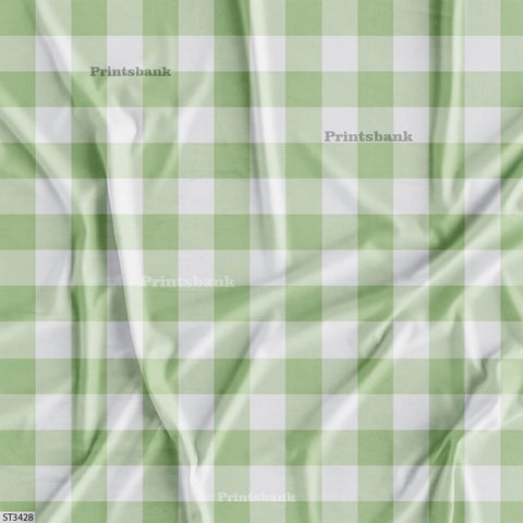 Checks Digital Printed Fabric Supplier