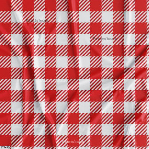 Checks Digital Printed Fabric Supplier