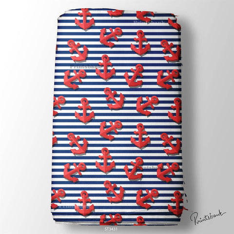 Stripes Printed Fabric For Dresses cloths