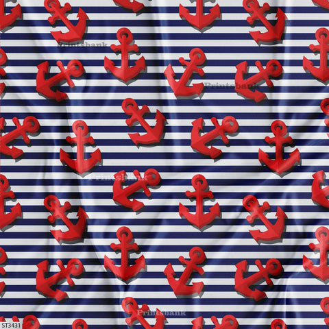 Stripes Printed Fabric For Dresses cloths