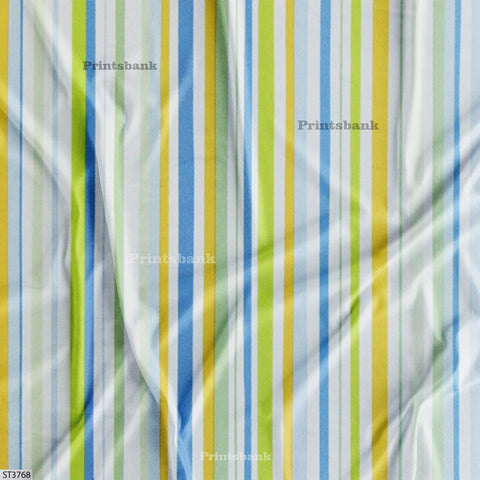 Stripes Printed Fabric For Dresses cloths
