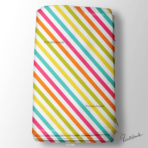 Stripes Printed Fabric For Dresses cloths