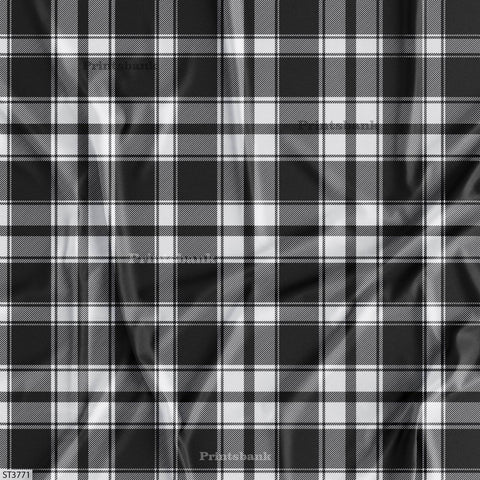 Checks Digital Printed Fabric Supplier