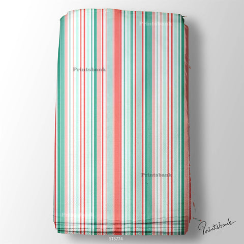 Stripes Printed Fabric For Dresses cloths