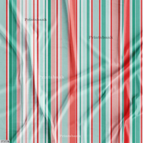 Stripes Printed Fabric For Dresses cloths