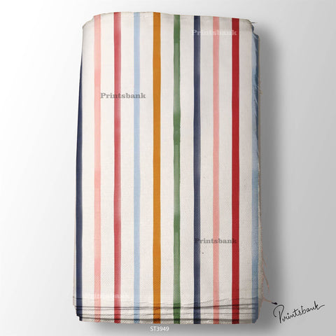 Stripes Printed Fabric For Dresses cloths