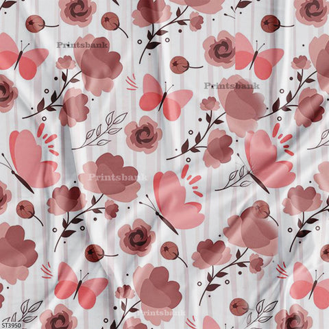 Stripes Printed Fabric For Dresses cloths