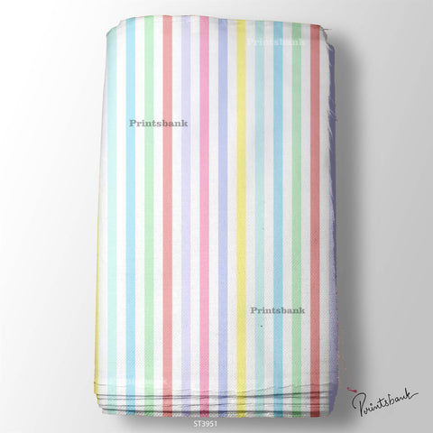 Stripes Printed Fabric For Dresses cloths