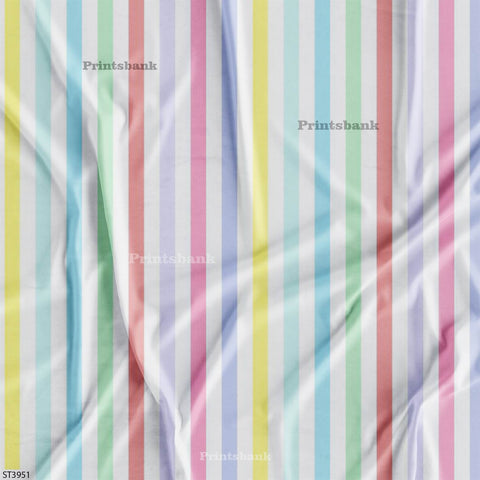 Stripes Printed Fabric For Dresses cloths