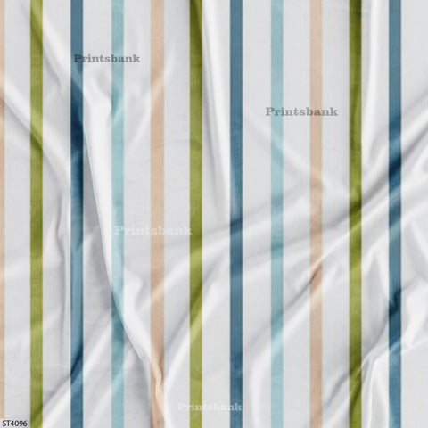 Stripes Printed Fabric For Dresses cloths