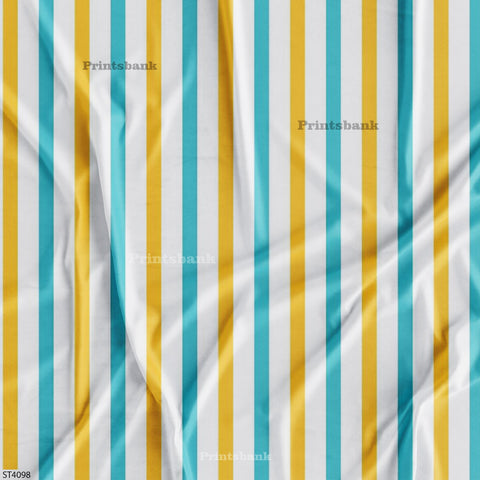Stripes Printed Fabric For Dresses cloths
