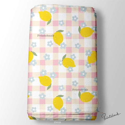 Checks Digital Printed Fabric Manufacturer