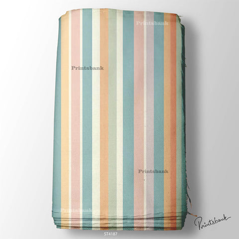 Stripes Printed Fabric For Dresses cloths