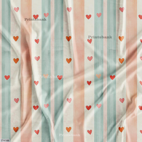 Stripes Printed Fabric For Dresses cloths