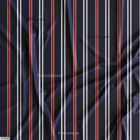 Stripes Printed Fabric For Dresses cloths