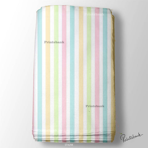 Stripes Printed Fabric For Dresses cloths