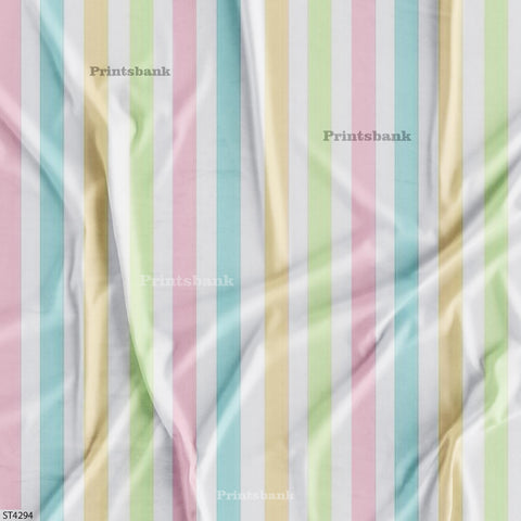 Stripes Printed Fabric For Dresses cloths