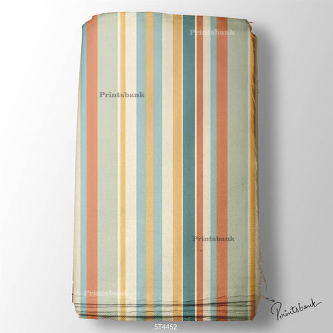 Stripes Printed Fabric For Dresses cloths