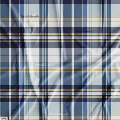 Wholesale Checks Printed Fabric in Surat