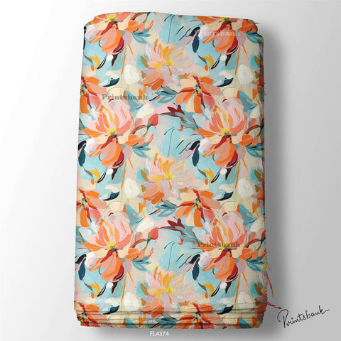Wholesale Floral Printed Fabric in Surat
