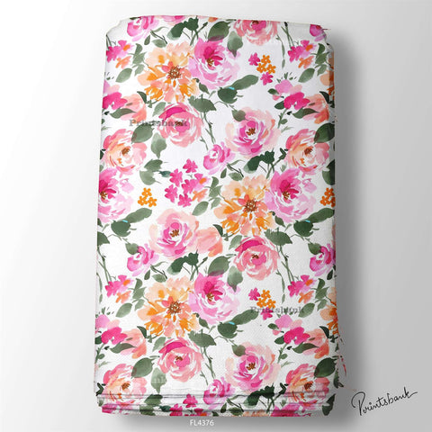 Wholesale Floral Printed Fabric in Surat
