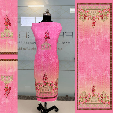 Wholesale Digital Printed Unstitched Dress Material (Top & Dupatta) FREE! Shipping️‍🔥