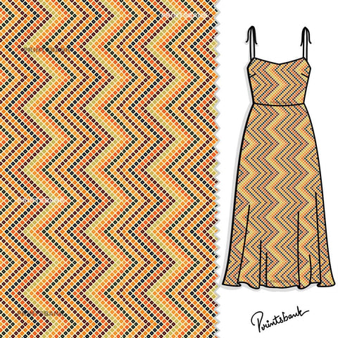 Polka Dots Color Wave Designer Printed Material