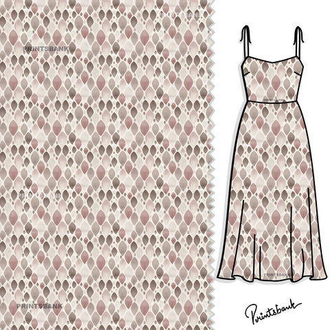 Designer Color Leaf Digital Printed Clothing Material