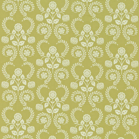Pista Green Floral Printed Fabric Material