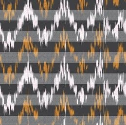 Brown ZigZag Ikat Digital Printed Fabric Material