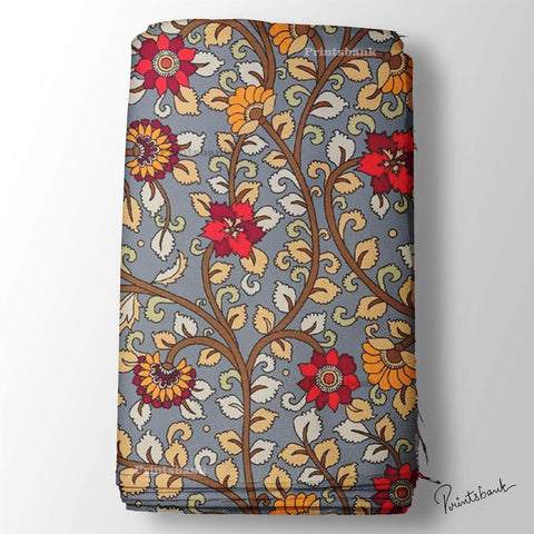 Trending Kalamkari Print Fabric For Dress