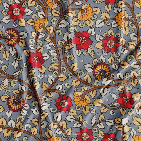 Trending Kalamkari Print Fabric For Dress