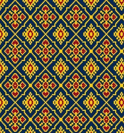 Black Floral Patola Digital Printed Fabric Material