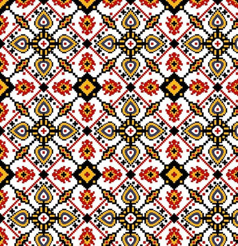 Multi Color Floral Patola Digital Printed Fabric Material