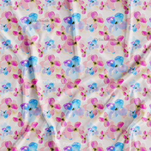 Multi Color Pastel Floral Print
