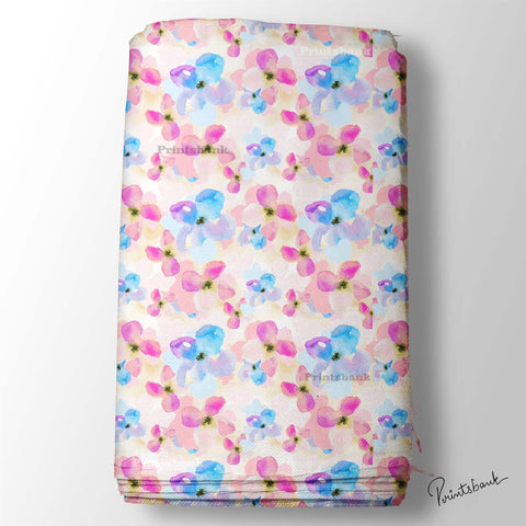 Multi Color Pastel Floral Print