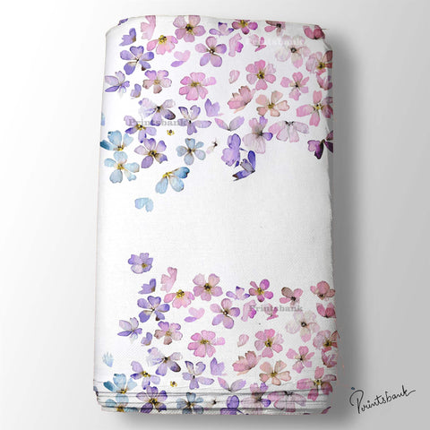 Water Color Multi Floral Print For Dresses