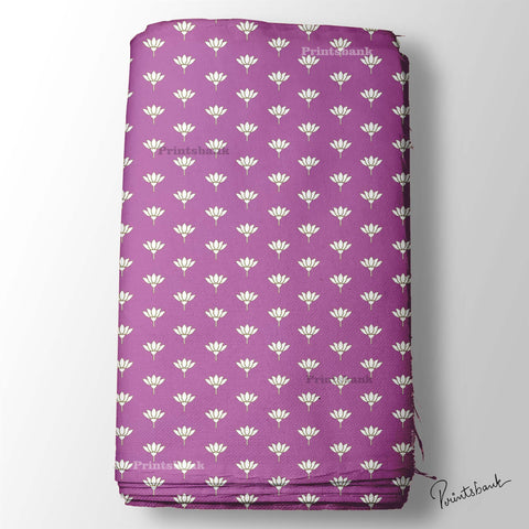 Onion Pink Lotus Floral Fabric