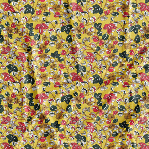 Mustard Yellow Kalamkari Print
