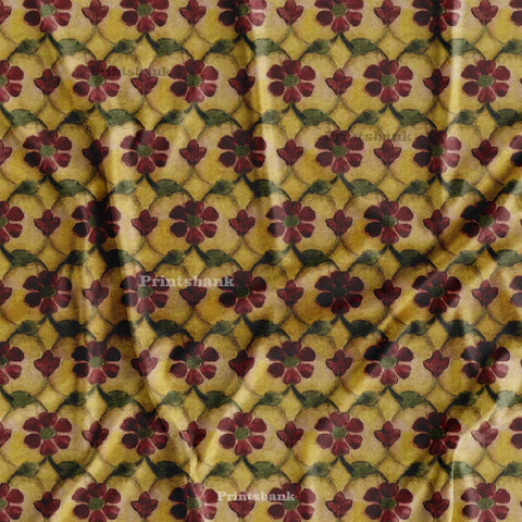 Vintage Look Floral Jaal Print