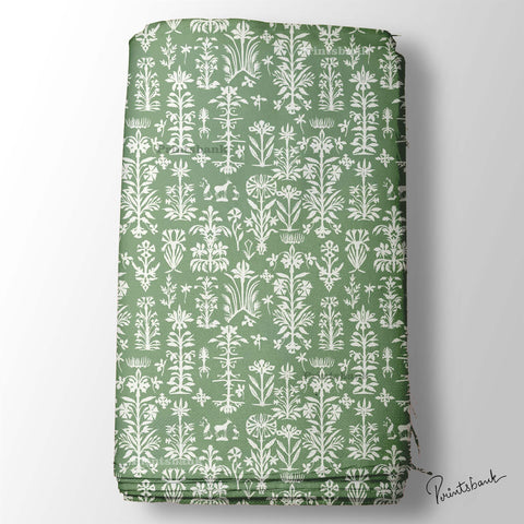 Powder Green Modern Garden Print