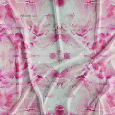Baby Pink cloud Texture Printed Clothing Material