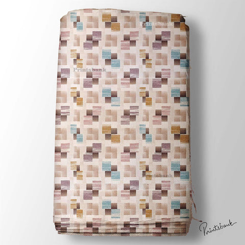 Pastel Pink Abstract Geometrical Pattern For Corset