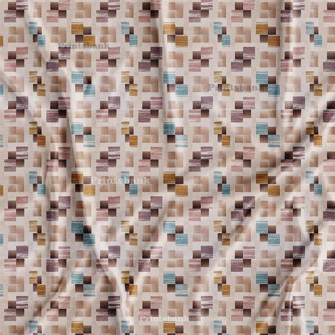 Pastel Pink Abstract Geometrical Pattern For Corset