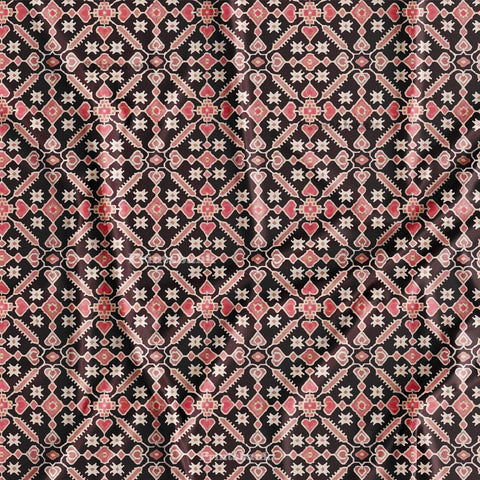 Maroon Mughal Jaal Digital Printed Fabric