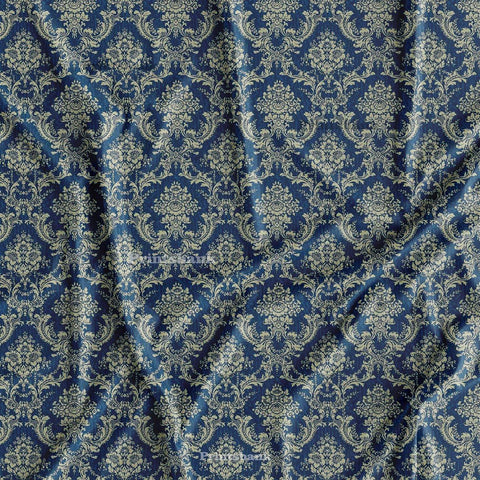 Indigo Floral Jaal For Ethnic Look