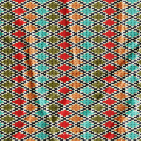 Multicolor Checks Fabric For men's Women's Wear